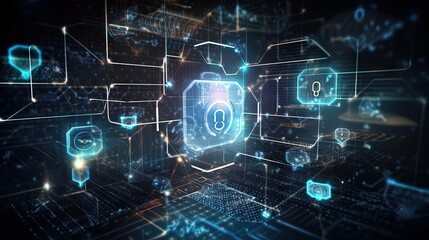 data and computer technology concept