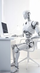 artificial intelligence robots working in creative professional fields