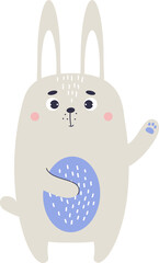 Cute bunny character
