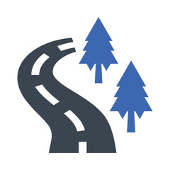 Highway road icon