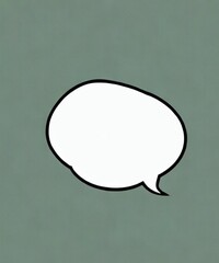 シンプル　白　吹き出し