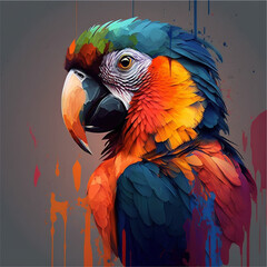 Obraz premium red and yellow macaw
