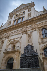 Lviv, Ukraine - March, 2022: mini copy of the Saints Peter and Paul Garrison Church.