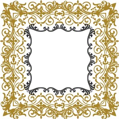 Unique Square artistic frame and border