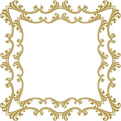 Unique Square artistic frame and border
