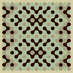 Multicolor truchet tiling connections illustration