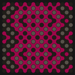 Multicolor truchet tiling connections illustration