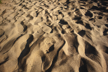 Sand Dune Background on a Desert Plane