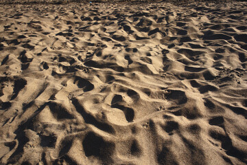 Sand Dune Background on a Desert Plane