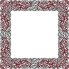 Unique Square artistic frame and border