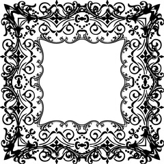 Unique Square artistic frame and border