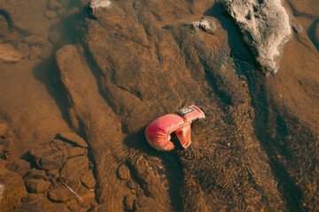 A Boxing Glove in a River