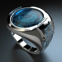 high-tech futuristic ring