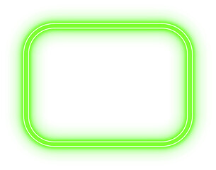 Neon Curved Rectangle Frame Border
