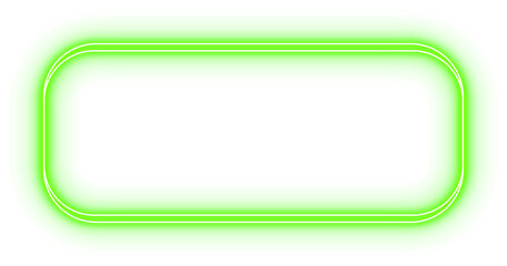 Neon Curved Rectangle Frame Border
