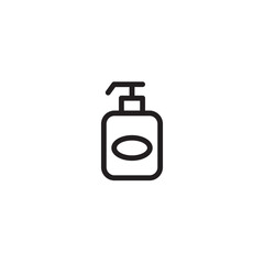 Bottle Cartoon Lotion Outline Icon