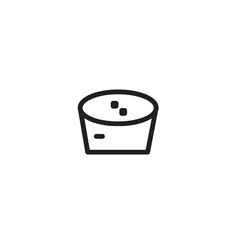Bowl Herbal Spa Outline Icon