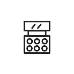 Facekit Makeup Saloon Outline Icon