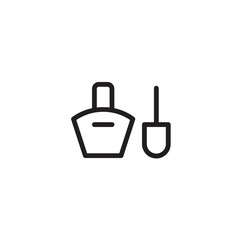 Paint Polish Nail Outline Icon