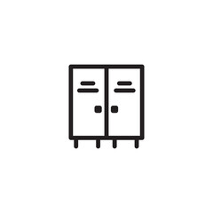 Closet Gym Lockers Outline Icon