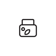 Cream Jar Spa Outline Icon