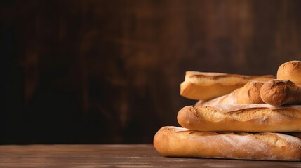  Flute Baguette Breads for Advertisement, Bakeries, Supermarkets, and More