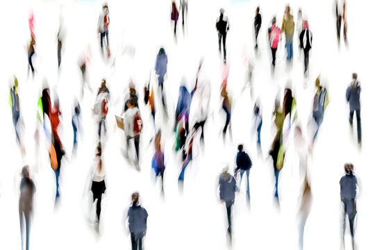 group of people in the lobby business center
