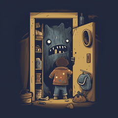 monster in the closet