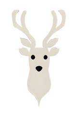 Fototapeta na wymiar Reindeer icon with transparent background 