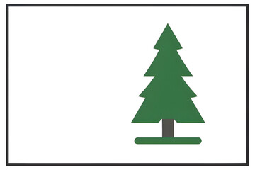 Fir tree icon with transparent background
