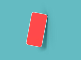 3D rendering of an unbranded smartphone with the ability to easily change the screen. UI/UX showcase of the product.