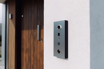 Modern Doorphone, Intercom for Stylish Modern House, AI Generated