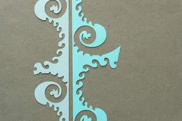 decorative paper spirals with blank space for copy