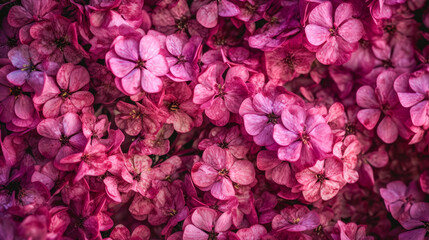 Pink Flowers wallpaper flat lay Generative AI
