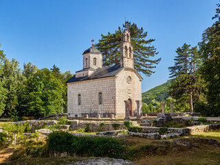 Court Chuch, built in 1886 on the ruins of the original Old Cetinje Monastery. Cipur, Cetinje, Montenegro, Europe