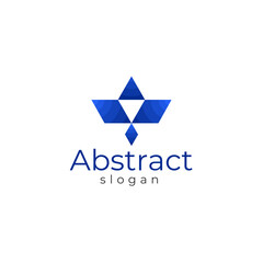 Obraz premium Abstract logo for business company corporate vector image