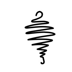 Spring coil, Spiral Spring, Spiral element vector