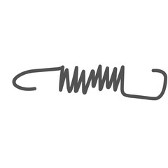 Spring coil, Spiral Spring, Spiral element vector