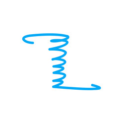 Spring coil, Spiral Spring, Spiral element vector