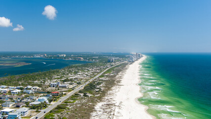 Aerial view of Perdido Key Beach, Florida