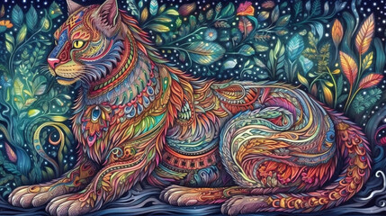 Psychedelic Cat