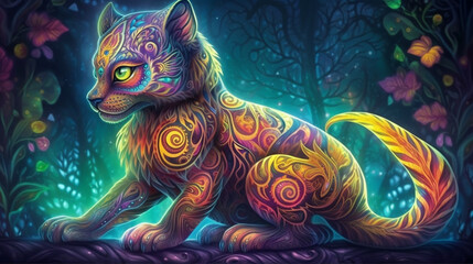 Psychedelic Cat