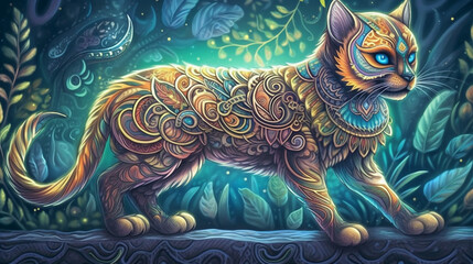 Psychedelic Cat