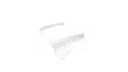milk splash isolated on white