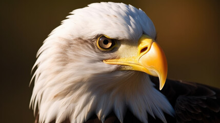 Obraz premium american bald eagle spirit animal portrait - by generative ai