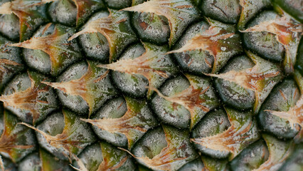 close up of pineapple peel texture for background