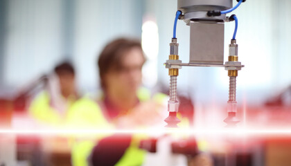 Engineer designed precision in Mechanical Engineering.Robot for new industrail and technology concept