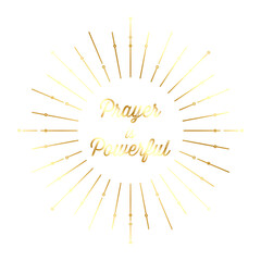 Fototapeta na wymiar Abstract Golden Sun Prayer Is Powerful Christian Religious Faith-Based Vector Illustration Glow Transparent