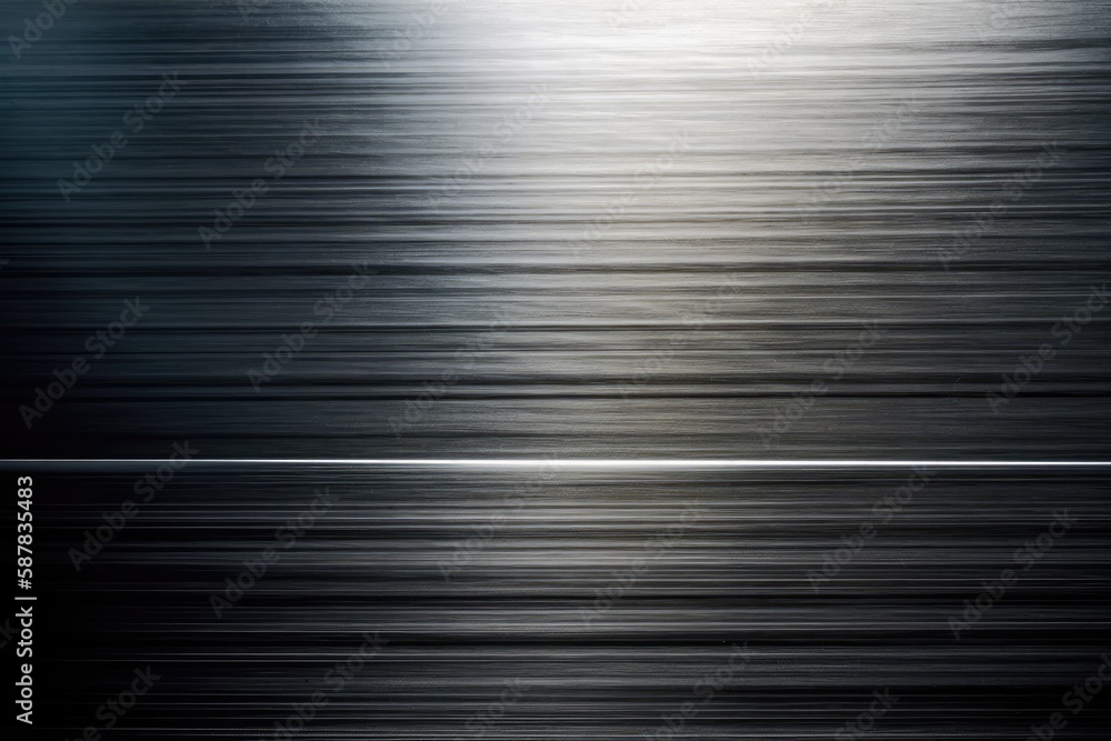 Poster monochromatic close-up view of a textured metal surface. generative ai
