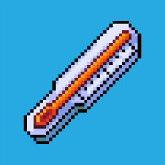 Pixel art illustration Thermometer. Pixelated thermometer. Colorful Rainbow pixelated
for the pixel art game and icon for website and video game. old school retro.